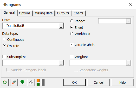 Histograms and distribution fitting tutorial in Excel | Addinsoft